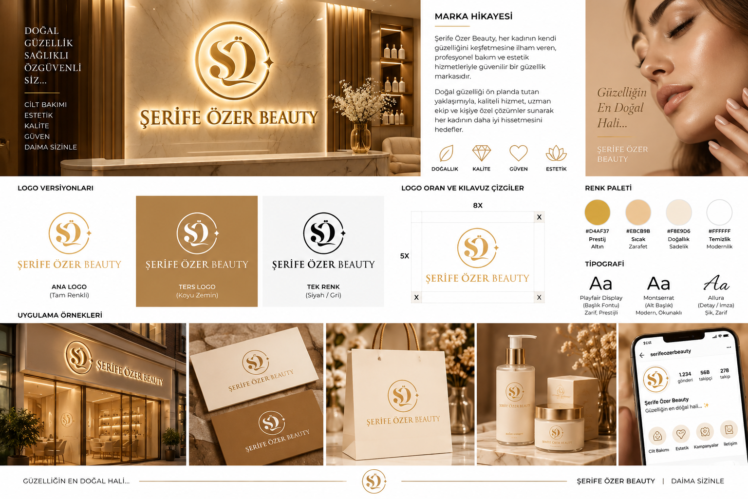 Şerife Özer Beauty Logo Tasarımı görsel 2