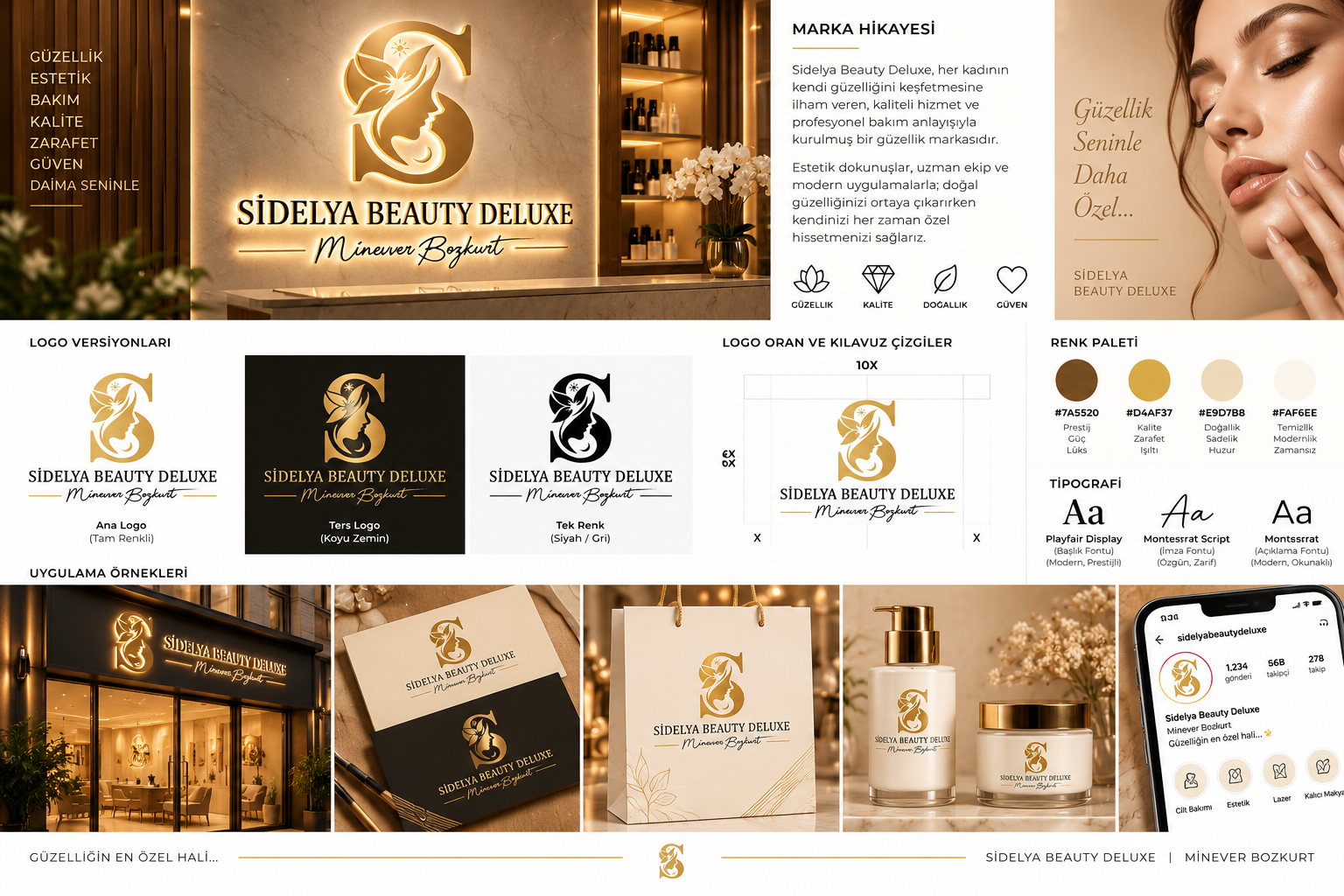 Sidelya Güzellik Logo Tasarımı görsel 2