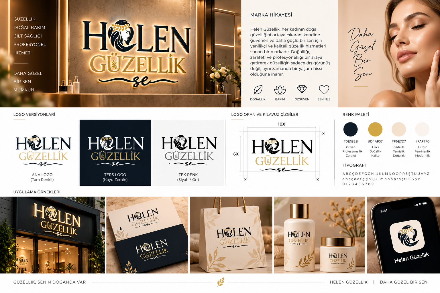 Helen Güzellik Logo Tasarımı görsel 2