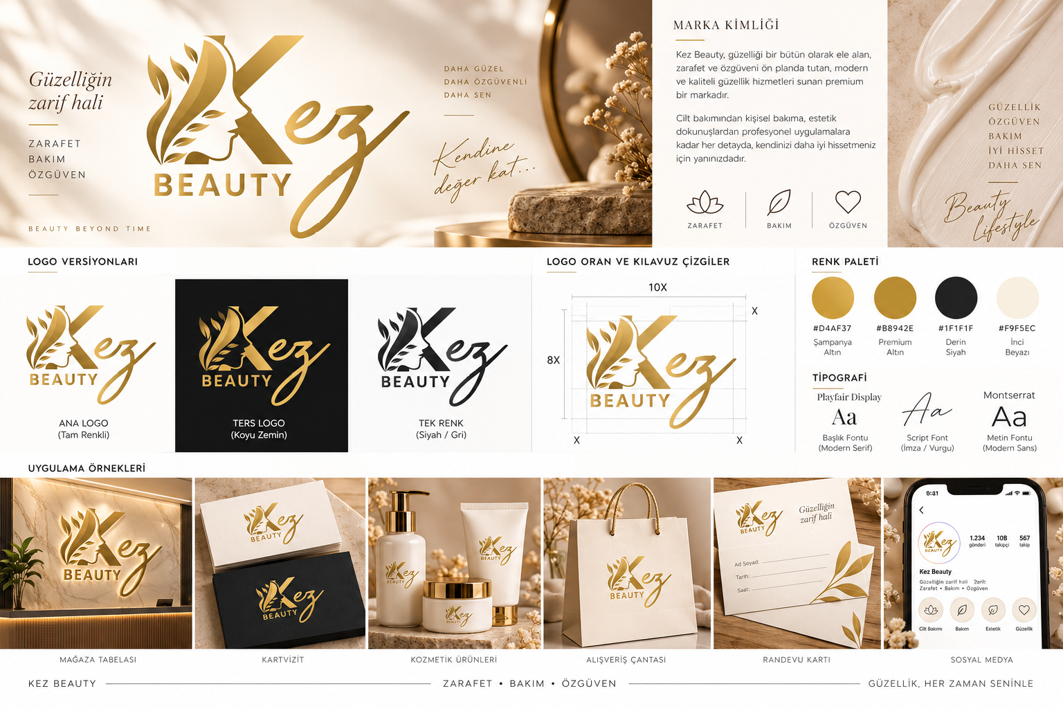Kez Beauty Logo Tasarımı görsel 2